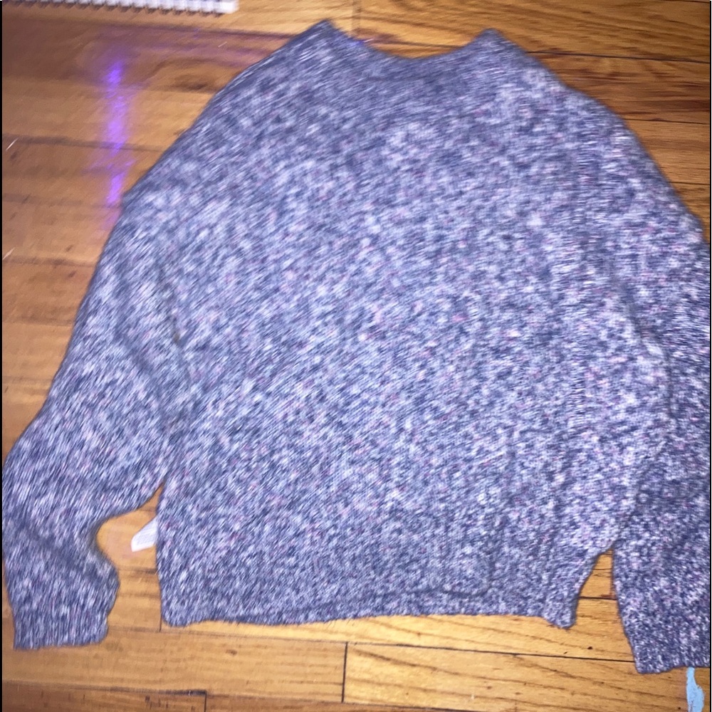 Blue knit sweater